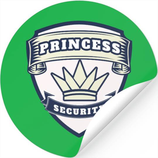 princess security birthday Stickers