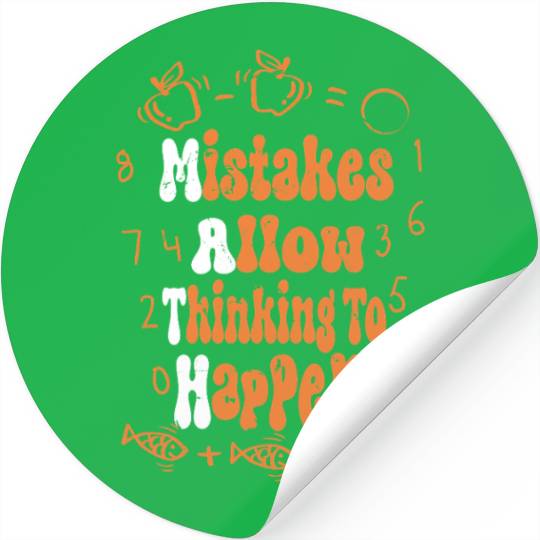 Funny Math Teacher Graphic - Best Math Teacher - A Stickers