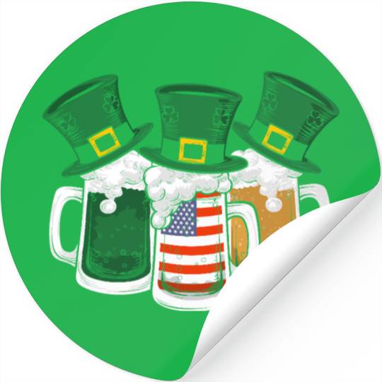 Irish Beer Ireland St Patricks Day Drinking Party Stickers