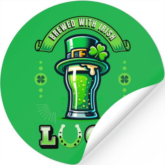 St. Patrick's Beer Stickers