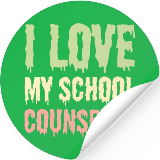 I Love My School Counselor Stickers