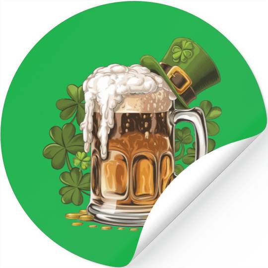 Mug of Beer Saint Patrick s Day Stickers