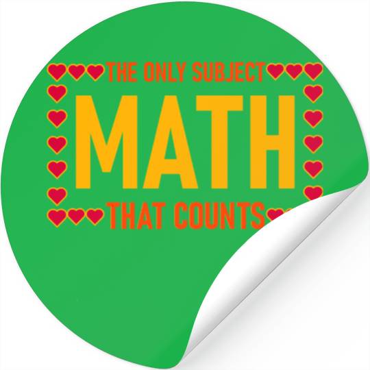 Funny Math Quote for math students Stickers