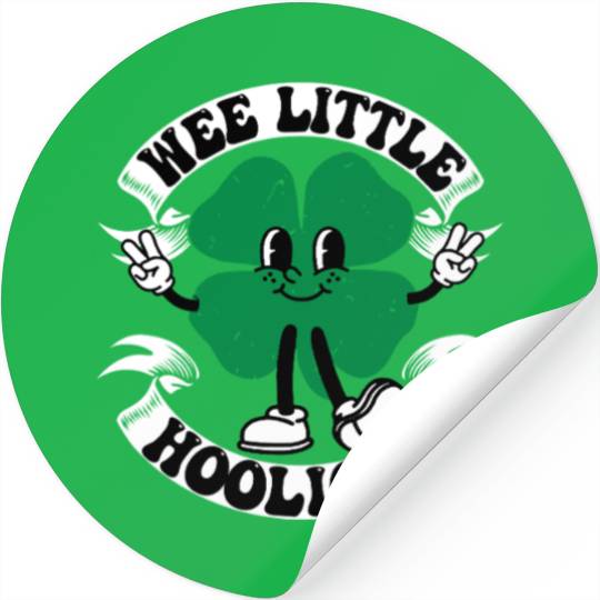 Wee Little Hooligan Cute St. Patrick's Day Irish Stickers
