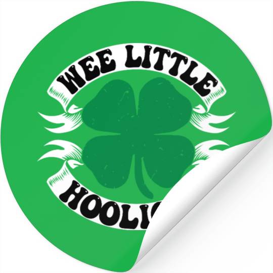 Wee Little Hooligan Cute St. Patrick's Day Irish S Stickers