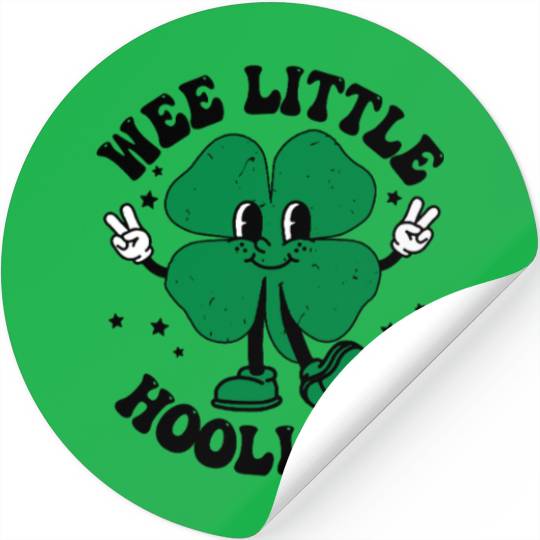 Wee Little Hooligan Cute St. Patrick's Day Irish S Stickers