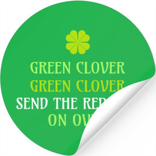 Green Clover Green Clover Send the Redhead Stickers