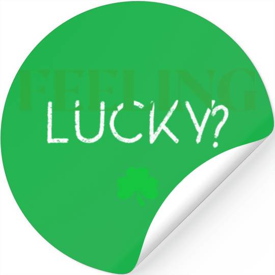 Feeling Lucky With Clover Stickers