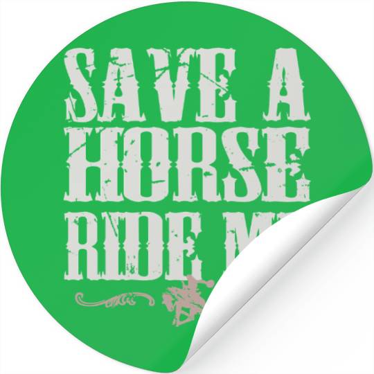 Save A Horse Ride Me Stickers