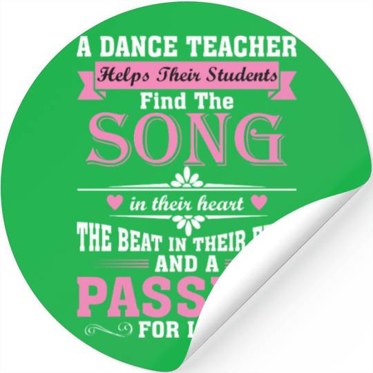 A Dance Teacher Helps Their Students Find The Song Stickers