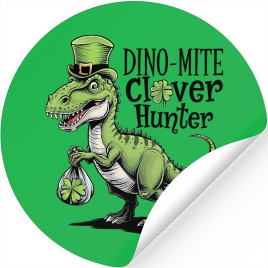 Dino-Mite Clover Hunter Stickers