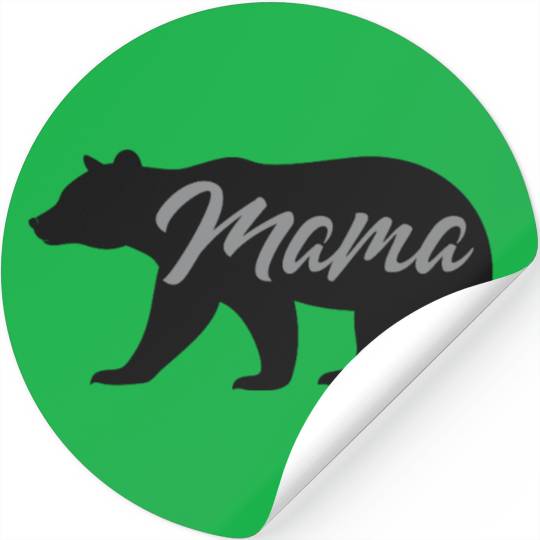 Mama Bear Funny Women's Stickers