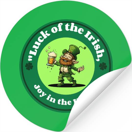 luck of the irish joy in the heart Stickers