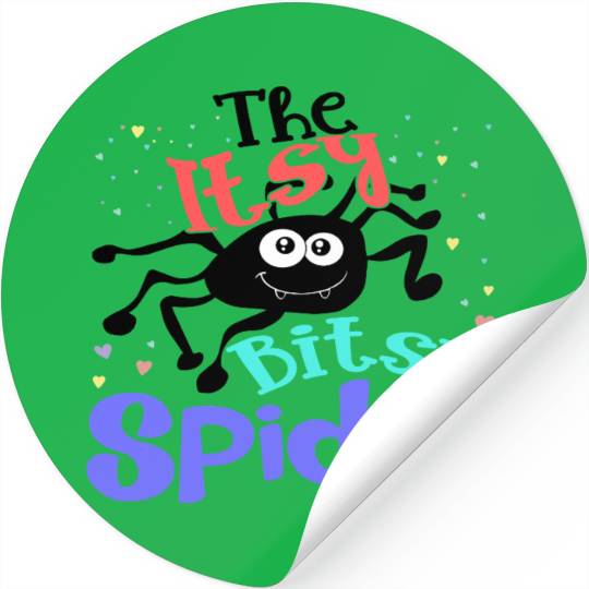 The Itsy Bitsy Spider – Whimsical Nursery Rhyme Stickers