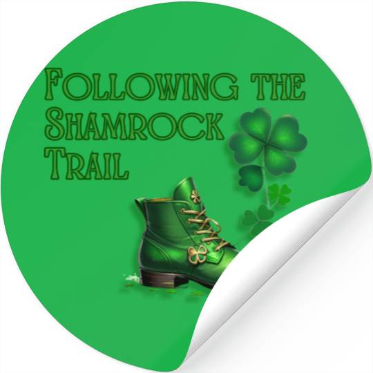 St. Patrick's Day - Following the Shamrock Trail Stickers