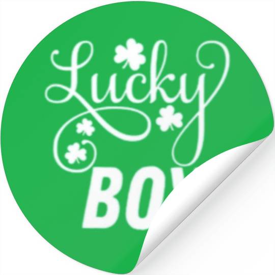 Lucky Boy St Patrick's Day Stickers