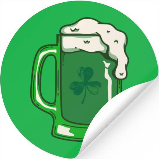 Green Beer Stickers