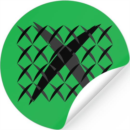 Geometric Distortion Pattern Stickers
