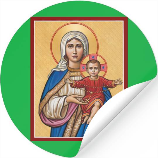 Holy Rosary Virgin Mary Catholic Rosary Stickers