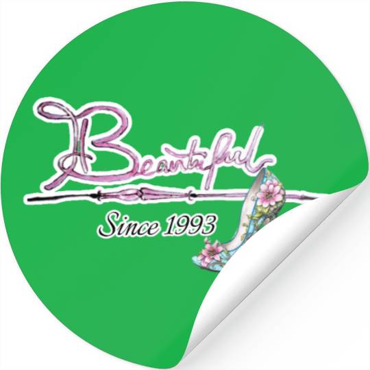 Beautiful since 1993 birthday typography Stickers