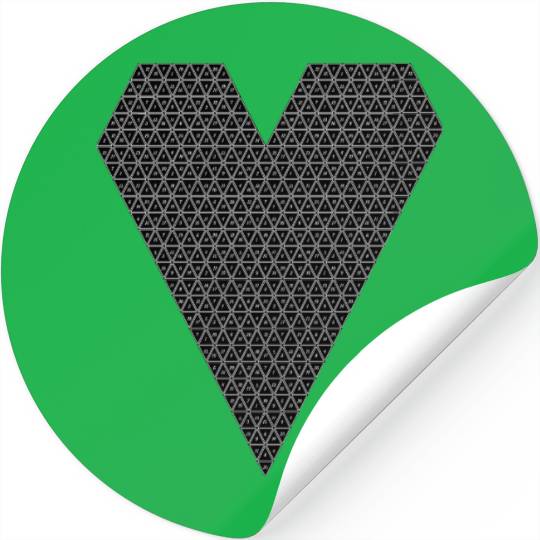 D20 Heart Stickers
