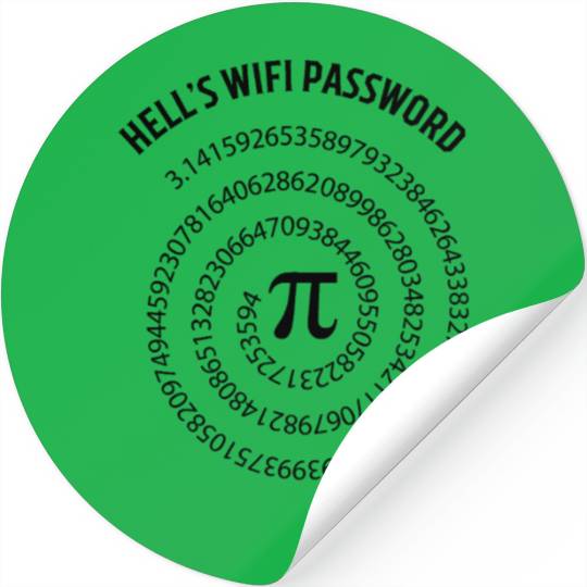 Hells Password White Stickers