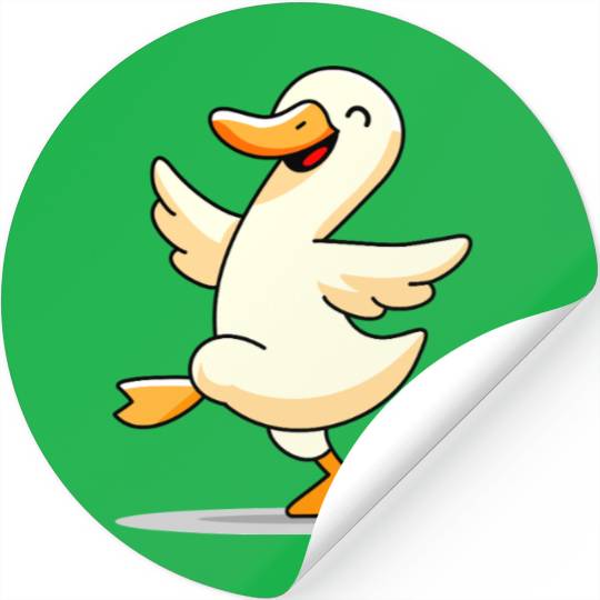 Dancing duck Stickers