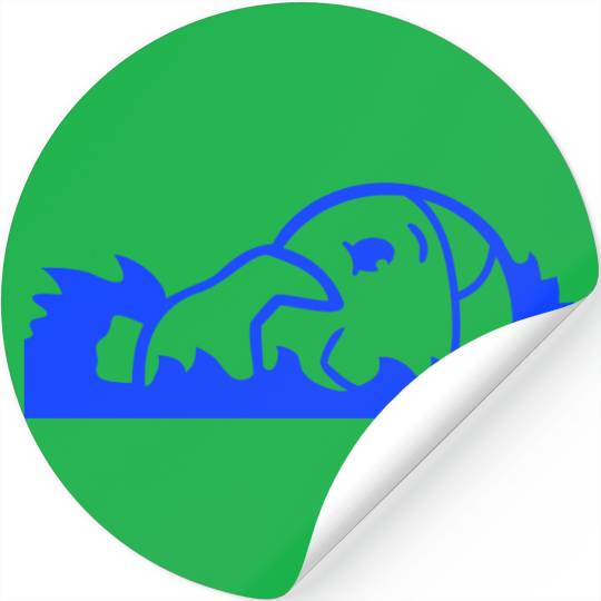 Duck Crawl Swimming Pool Water Sea Vacation Fun Stickers