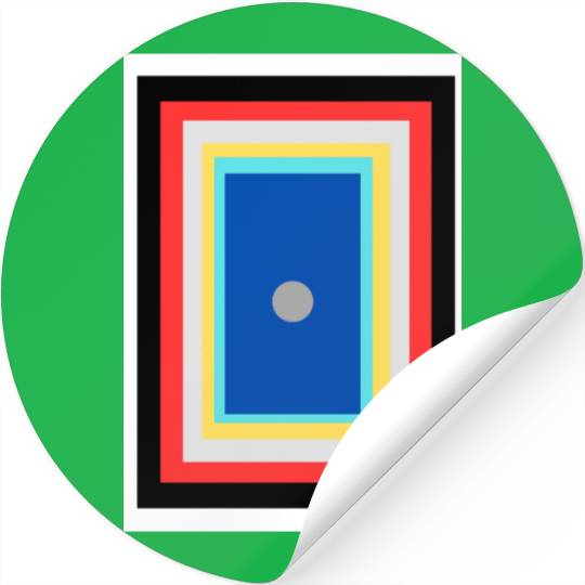White Minimalist Line Doodles Creative Page Bor Stickers