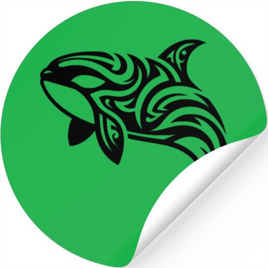 Eleganter Orca T Tattoo Style Stickers