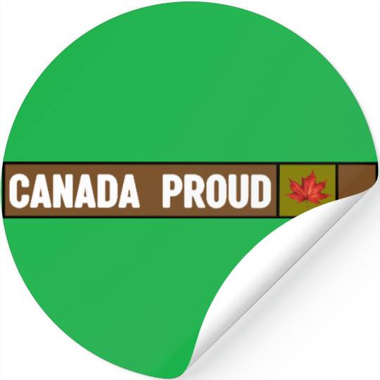 Canada Proud Camo Stickers