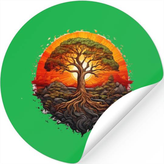 Tree of Life Long Stickers