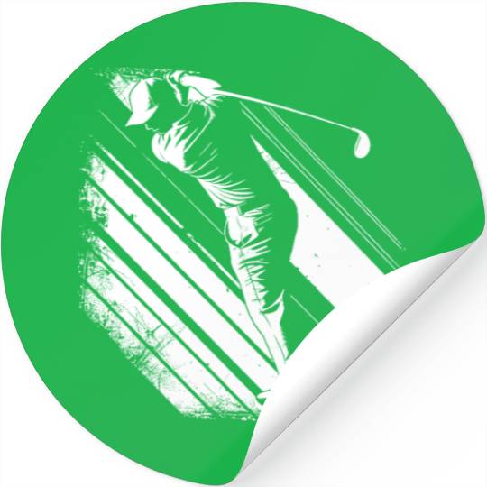 Golfer Graphic Stickers
