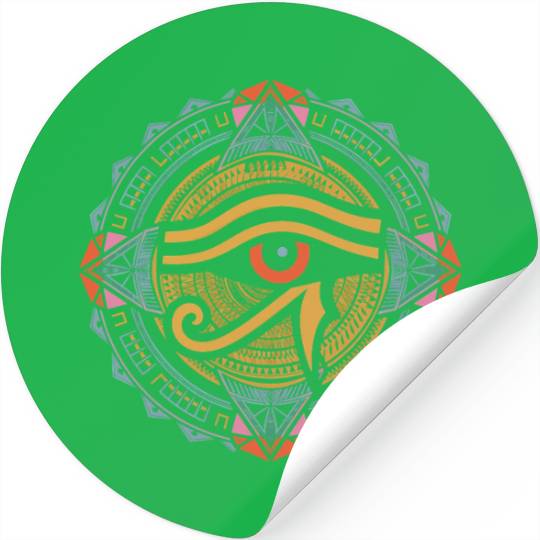Eye of Ra Mandala | Psychedelic Egyptian Art Stickers