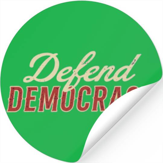 Defend Democracy Stickers