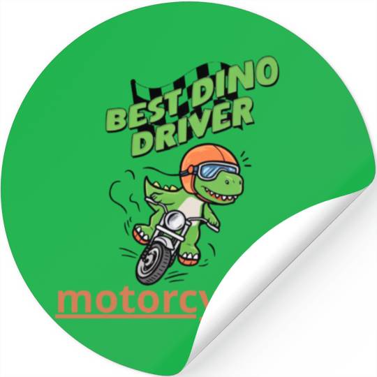 Crocodile riding a motorcycle Stickers