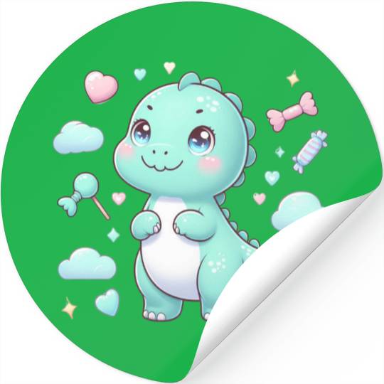 Cute Dino Stickers