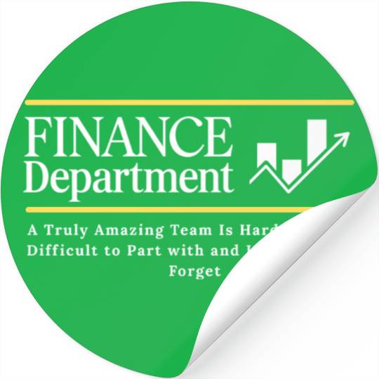 finance department black Stickers