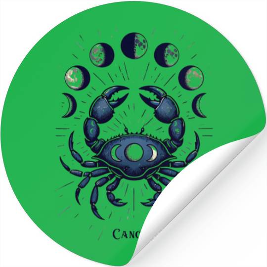 Zodiac Card Cancer Stickers