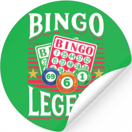 Bingo Legend Game Design Stickers
