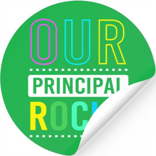 School Principal Bak To School Stickers