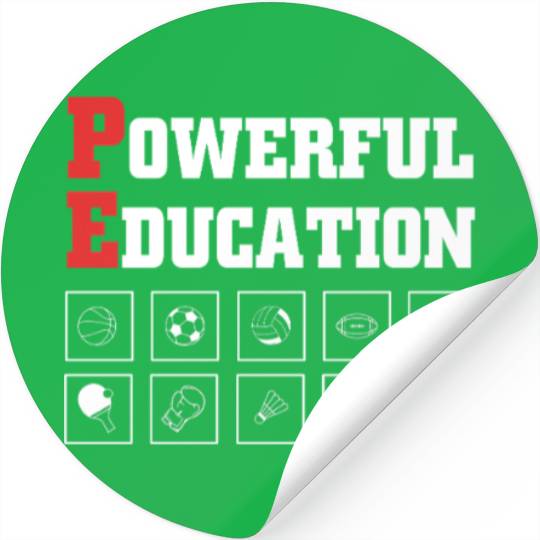 Physical Education Teacher PE Coach Stickers