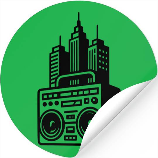 rap music, city life, streetwear, Urbanwear Stickers