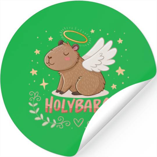 Holybara – Angel of Chill" Stickers