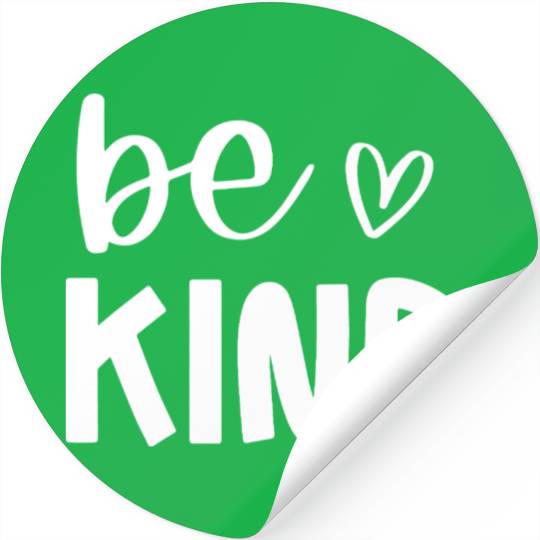 Be Kind Positive Message Design Stickers