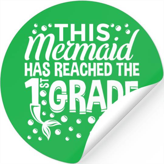 First Grade Student Girl Stickers