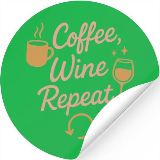 Single Mom Life Chaos Coordinator Wine Coffee Stickers