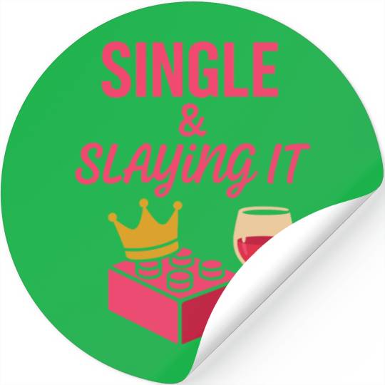Single Mom Life Chaos Coordinator Wine Coffee Stickers