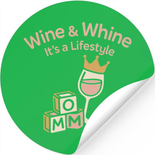 Single Mom Life Chaos Coordinator Wine Coffee Stickers