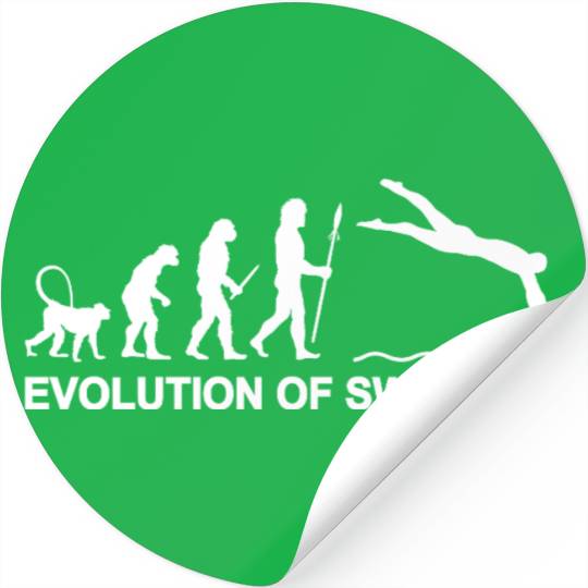 Swimming Evolution Stickers